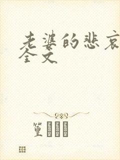 老婆的悲哀小说全文