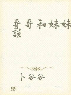 哥哥和妹妹的小说