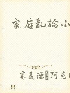 家庭乱论小说