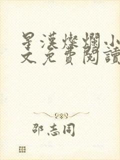 星汉灿烂小说全文免费阅读