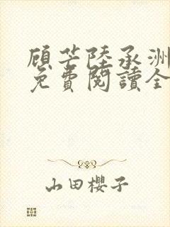 顾芒陆承洲小说免费阅读全文免费阅读下载