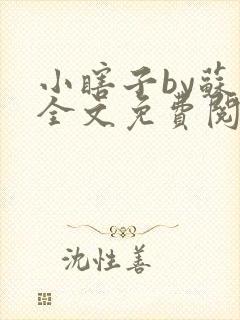 小瞎子by苏软全文免费阅读