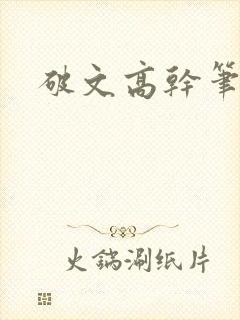 破文高干笔趣阁