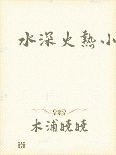 《水深火热小说》小说封面