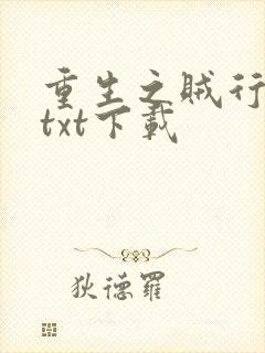 重生之贼行天下txt下载