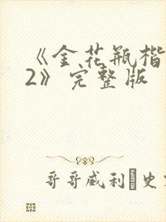 《金花瓶楷梅花2》完整版