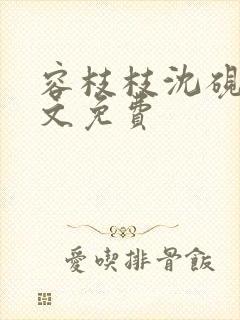 容枝枝沈砚书全文免费