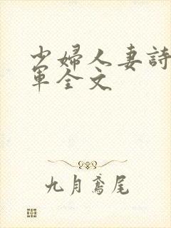 少妇人妻诗雨小军全文