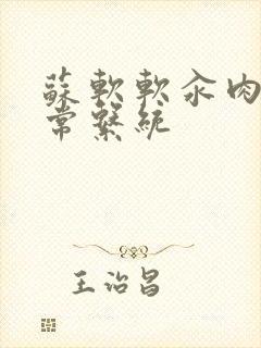 苏软软汆肉的日常系统