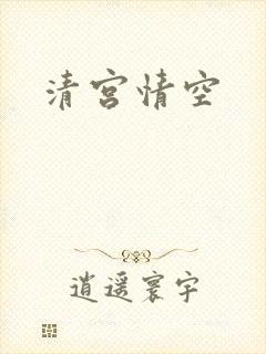 《清宫情空》小说封面