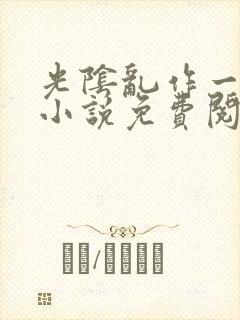 光阴乱作一团的小说免费阅读