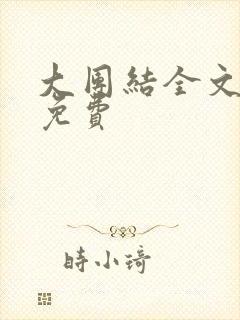 大团结全文阅读免费封面