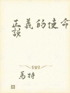 正义的使命 小说