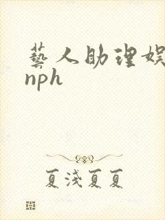 艺人助理娱乐圈nph