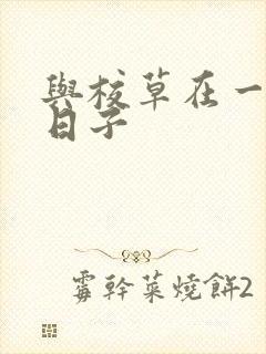 与校草在一起的日子