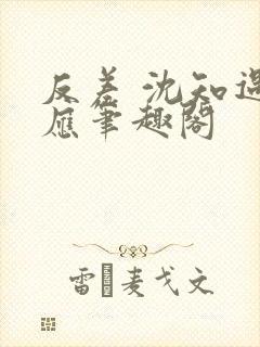 反差 沈知遇晏应笔趣阁