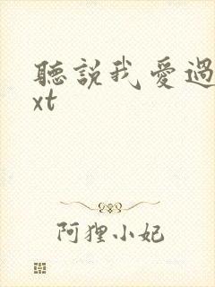 听说我爱过你txt