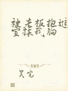 被老板抱进办公室揉我胸