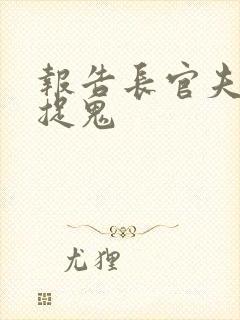 报告长官夫人在捉鬼