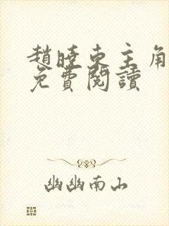 赵晓东主角小说免费阅读