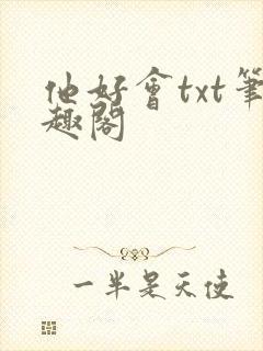 他好会txt笔趣阁