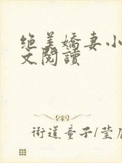 绝美娇妻小说全文阅读