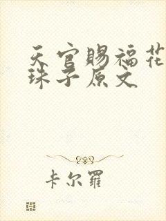 天官赐福花怜塞珠子原文