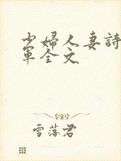 少妇人妻诗雨小军全文