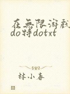 在无限游戏大里do特dotxt