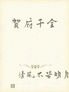 贺府千金