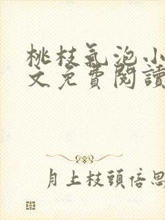 桃枝气泡小说全文免费阅读