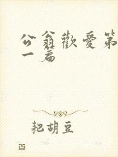 公翁欢爱第三十一篇