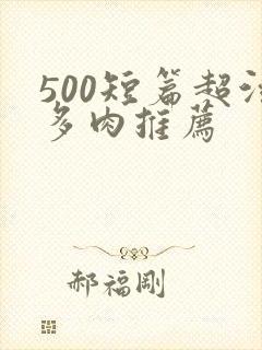 500短篇超污多肉推荐