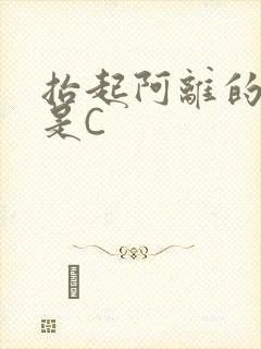 抬起阿离的腿就是C
