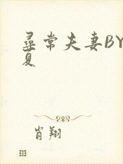 寻常夫妻BY写夏
