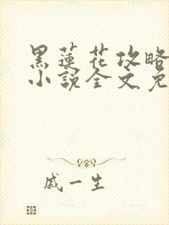 黑莲花攻略手册小说全文免费阅读笔趣阁