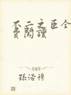 不二之臣全文免费阅读