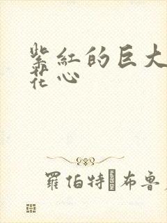 紫红的巨大顶开花心