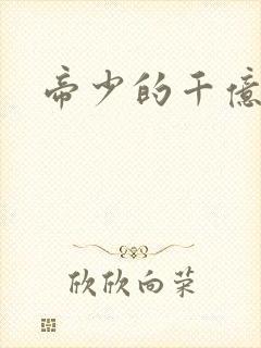 帝少的千亿宠儿