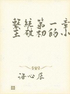 系统第一章给宿主破初的小说