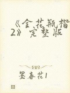 《金花瓶楷梅花2》完整版