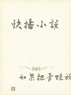 快播小说
