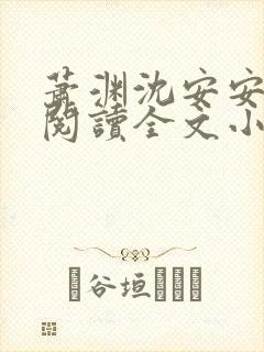 萧渊沈安安免费阅读全文小说