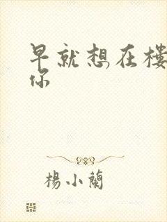 早就想在楼梯要你