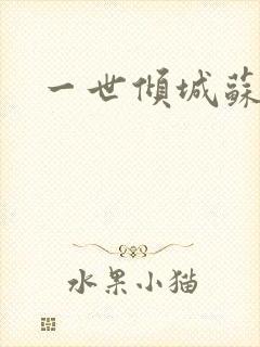 一世倾城苏小暖封面