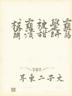 校霸被学霸玩到崩溃甜饼写手