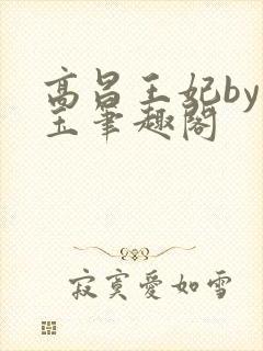 高昌王妃by黛玉笔趣阁