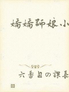 娇娇师娘小说封面