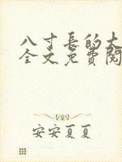 八寸长的大宝贝全文免费阅读