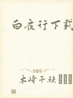 白夜行下载